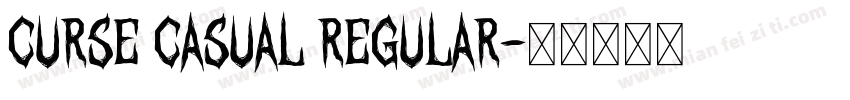 Curse Casual Regular字体转换